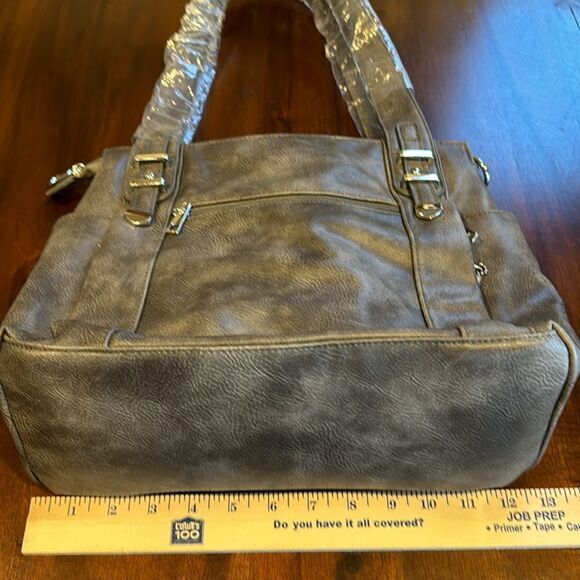 CCW Women’s Double Strap/Crossbody Strap Bag Gray - Picture 12 of 12